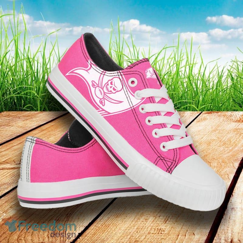 Tampa Bay Buccaneers NFL Men And Women Highlights Low Top Canvas Shoe For Fans - Tampa Bay Buccaneers NFL Womens Highlights Low Top Canvas Shoe_1