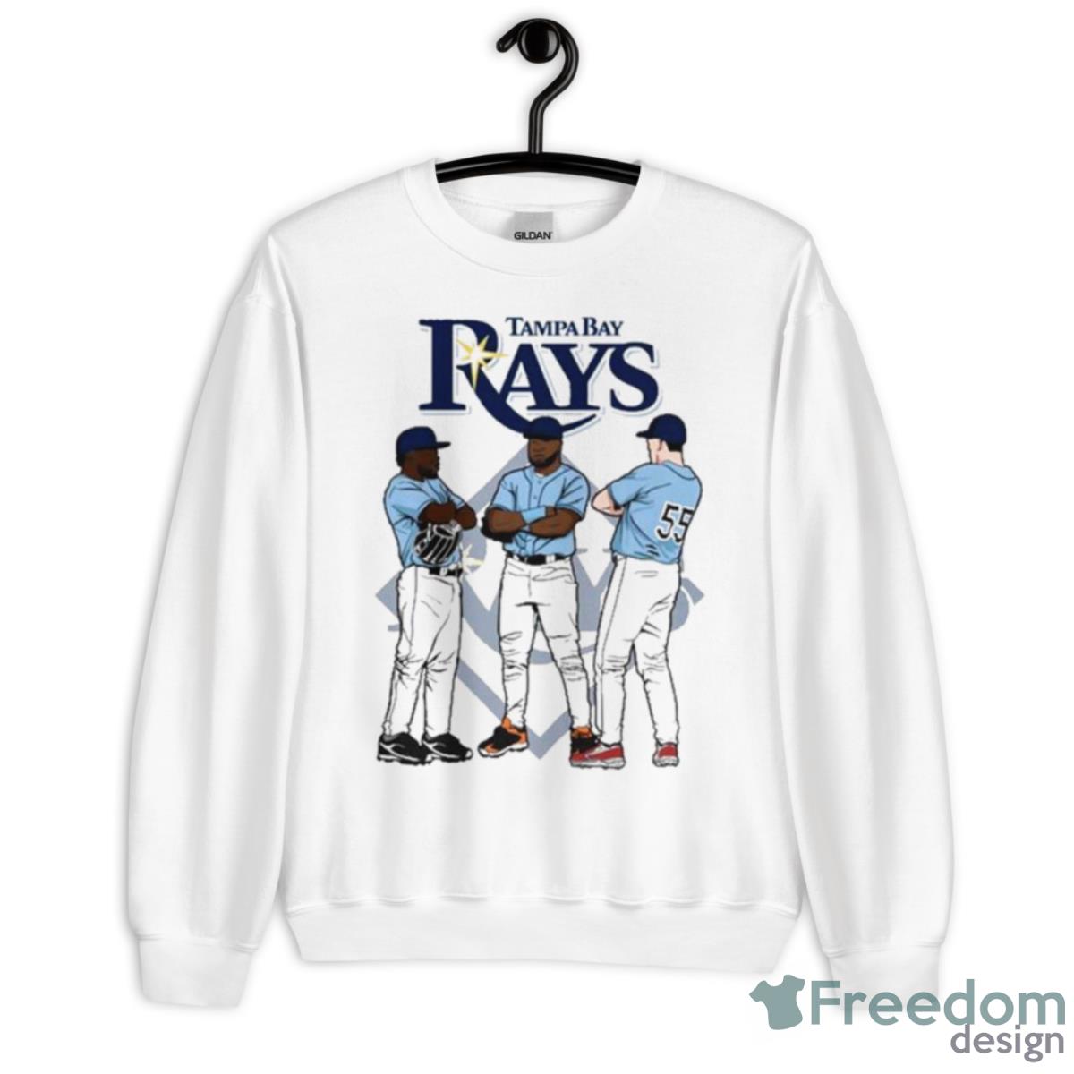 Tampa Bay Rays Time Three 2023 Shirt - Unisex Heavy Blend Crewneck Sweatshirt