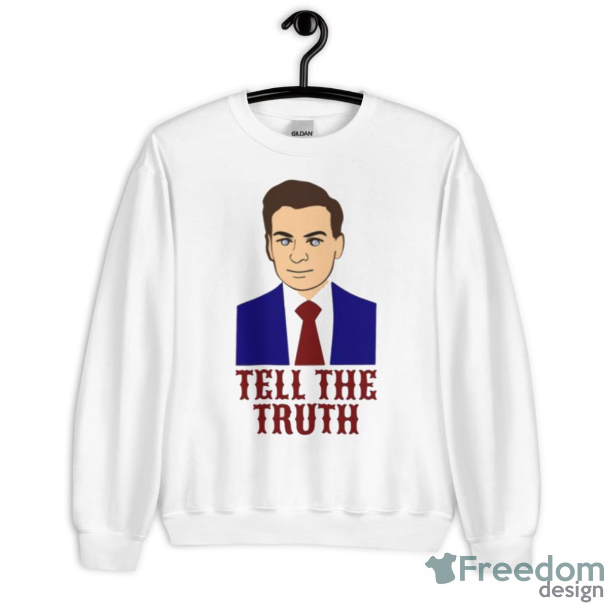 Tell The Truth Tucker Carlson Shirt - Unisex Heavy Blend Crewneck Sweatshirt