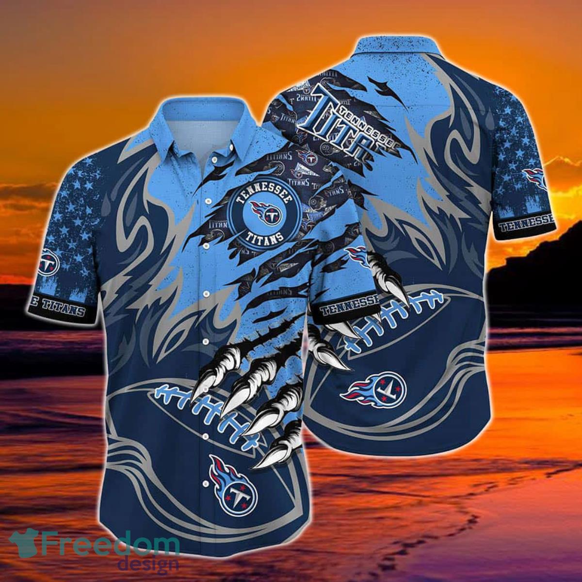 Tennessee Titans Hawaiian Shirt And Shorts Summer Vacation Gift