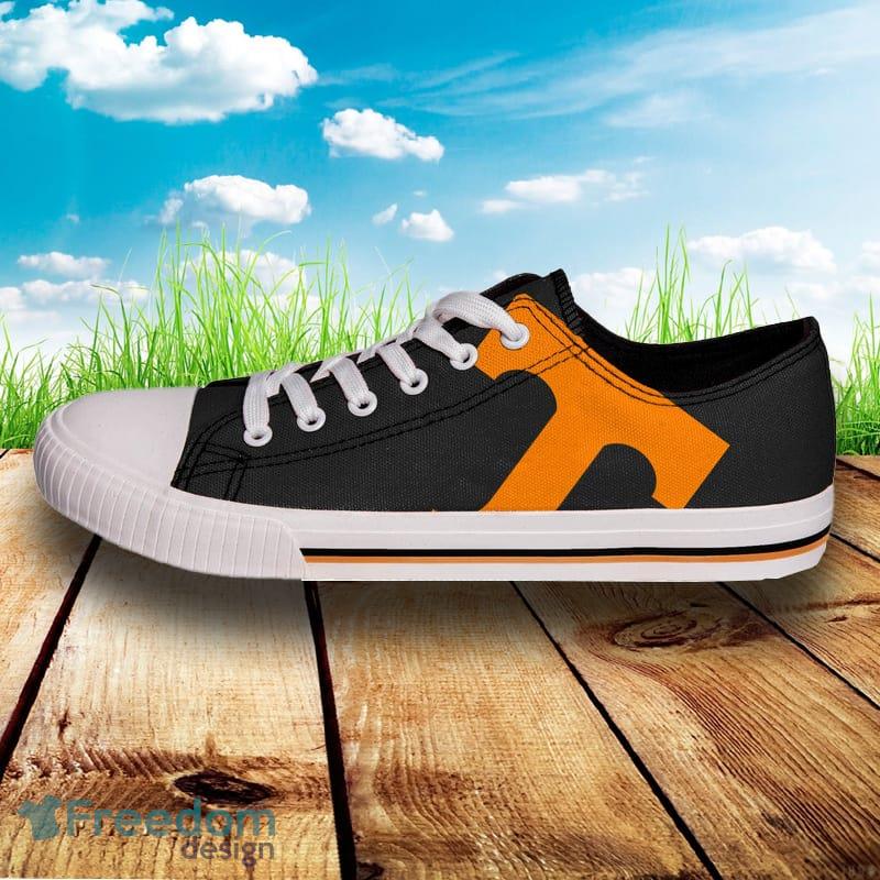 Tennessee Volunteers NCAA Men And Women Low Top Big Logo Canvas Shoes For Fans - Tennessee Volunteers NCAA Mens Low Top Big Logo Canvas Shoes_2