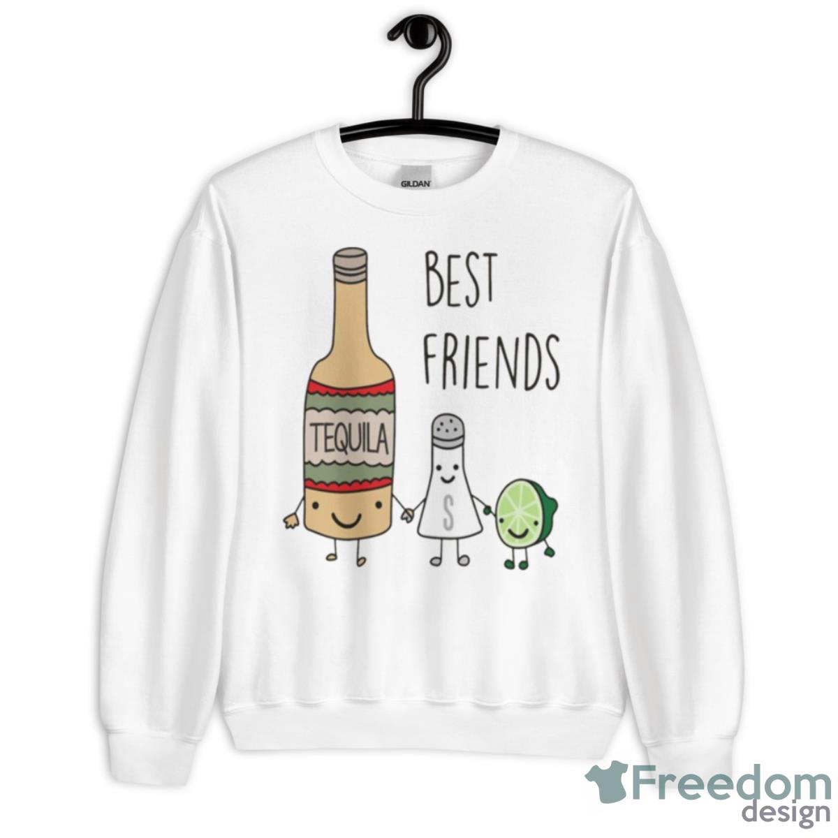 Tequila Best Friends Lemon And Salt Shirt - Unisex Heavy Blend Crewneck Sweatshirt