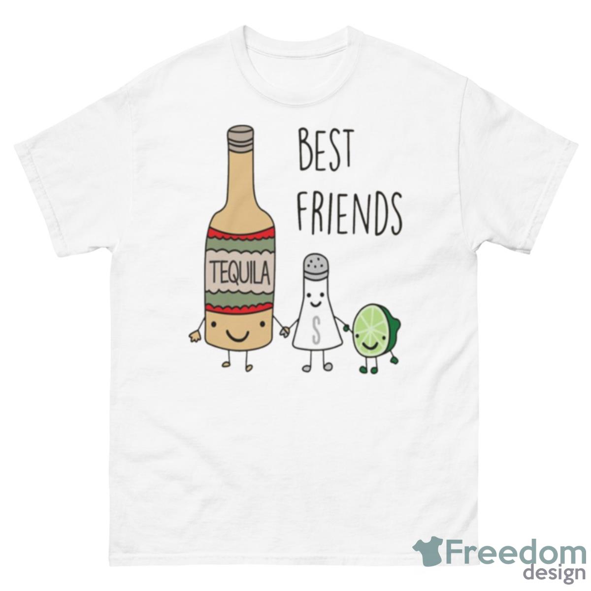 Tequila Best Friends Lemon And Salt Shirt - 500 Men’s Classic Tee Gildan