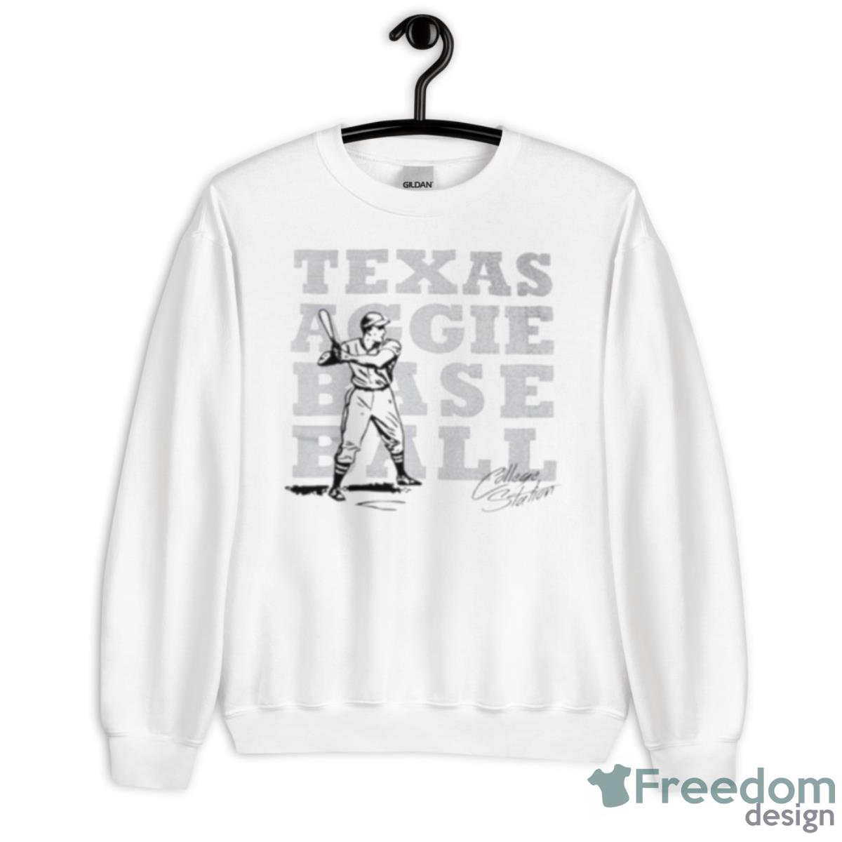 Texas Aggie Baseball Signature Shirt - Unisex Heavy Blend Crewneck Sweatshirt