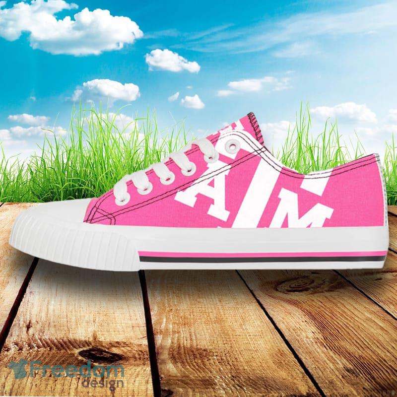 Texas A&M Aggies NCAA Men And Women Highlights Low Top Canvas Shoe For Fans - Texas A&M Aggies NCAA Womens Highlights Low Top Canvas Shoe_2