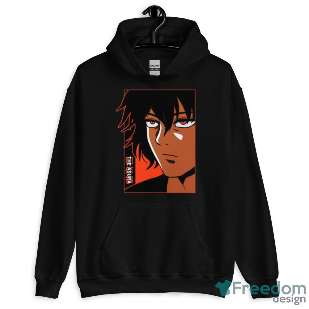 The Asura Ohma Tokita Black Shirt image The Asura Ohma Tokita Black Shirt - 18500 Unisex Heavy Blend Hooded Sweatshirt