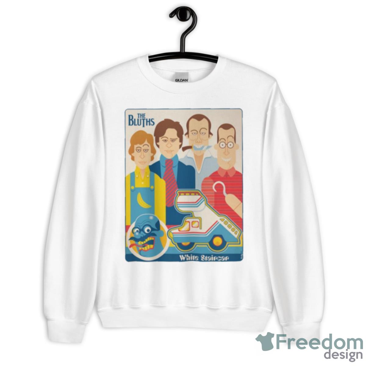 The Bluths White Staircar Arrested Development Shirt - Unisex Heavy Blend Crewneck Sweatshirt