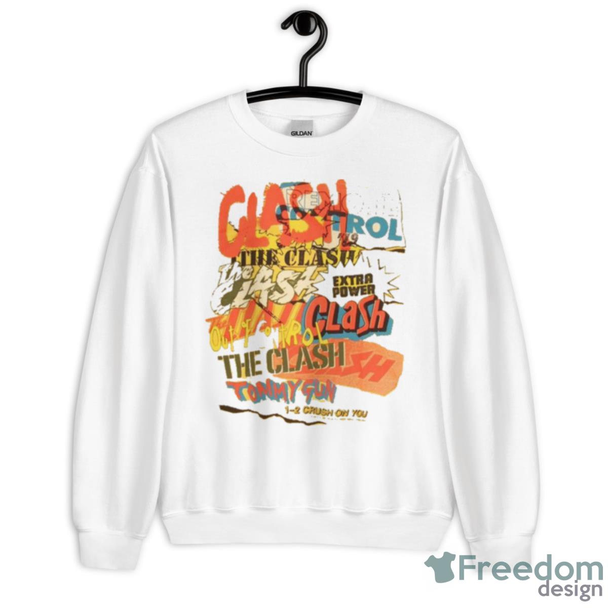 The Clash Singles Collage Shirt - Unisex Heavy Blend Crewneck Sweatshirt