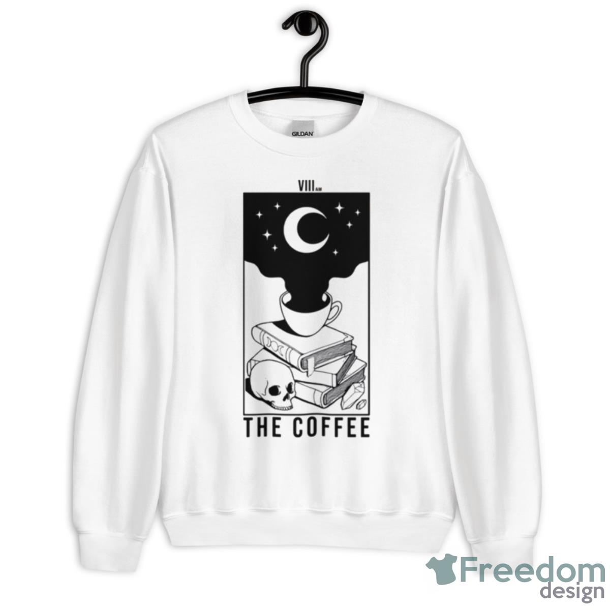 The Coffee White Shirt - Unisex Heavy Blend Crewneck Sweatshirt