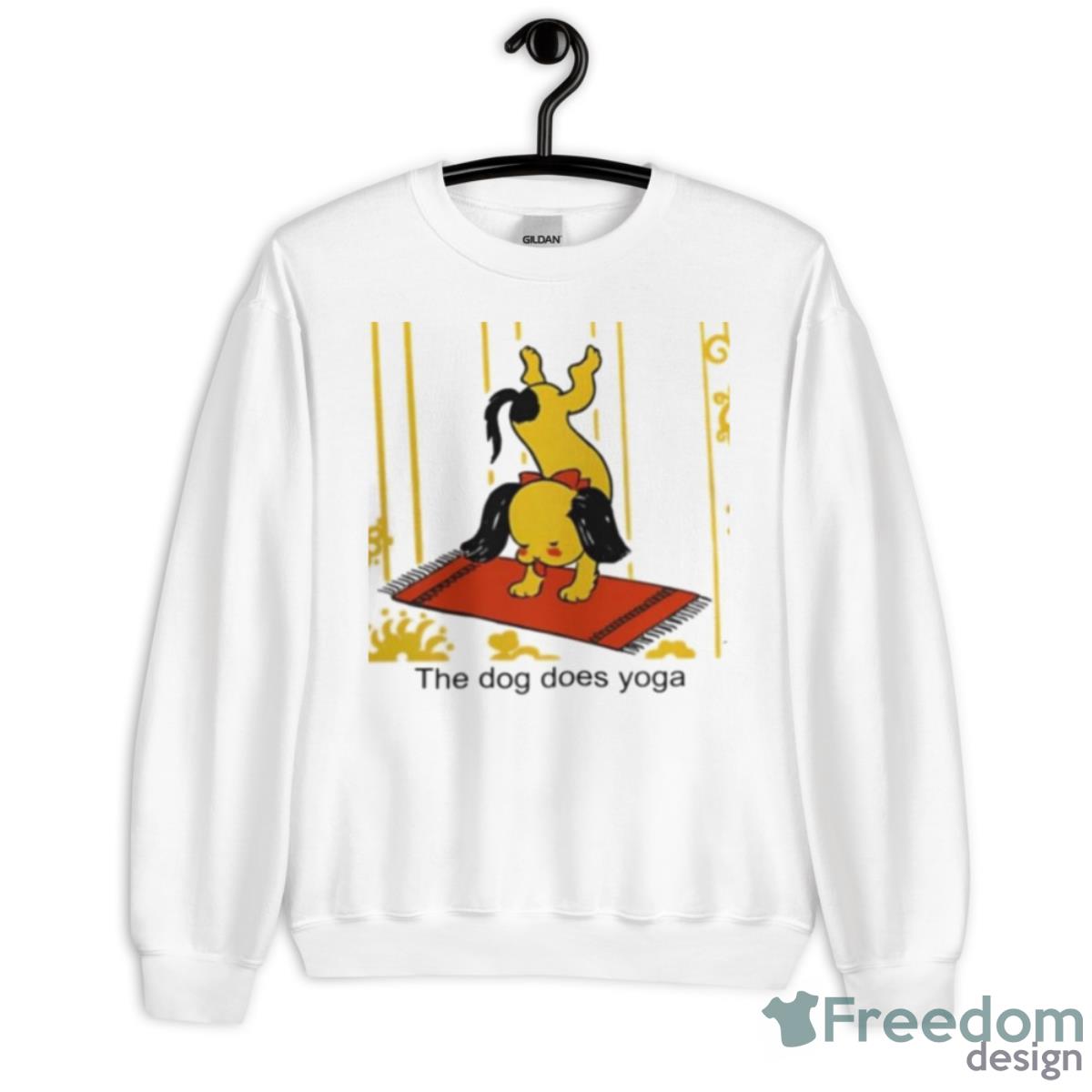 The Dog Does Yoga Shirt - Unisex Heavy Blend Crewneck Sweatshirt