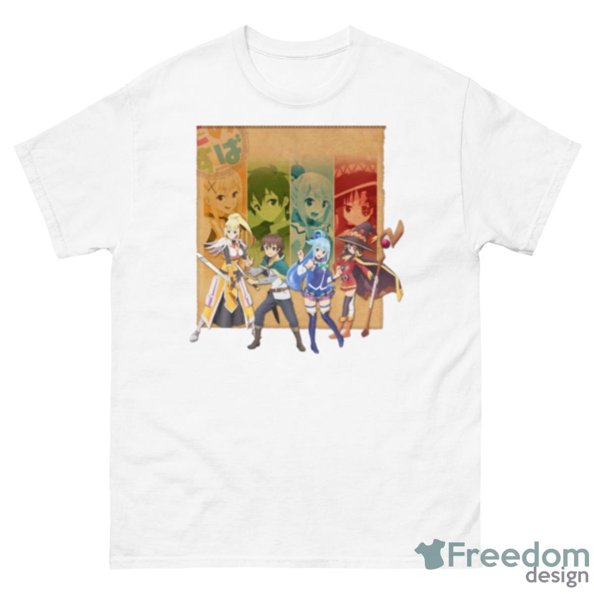 The Four Main Characters Of Konosuba Anime Shirt - 500 Men’s Classic Tee Gildan