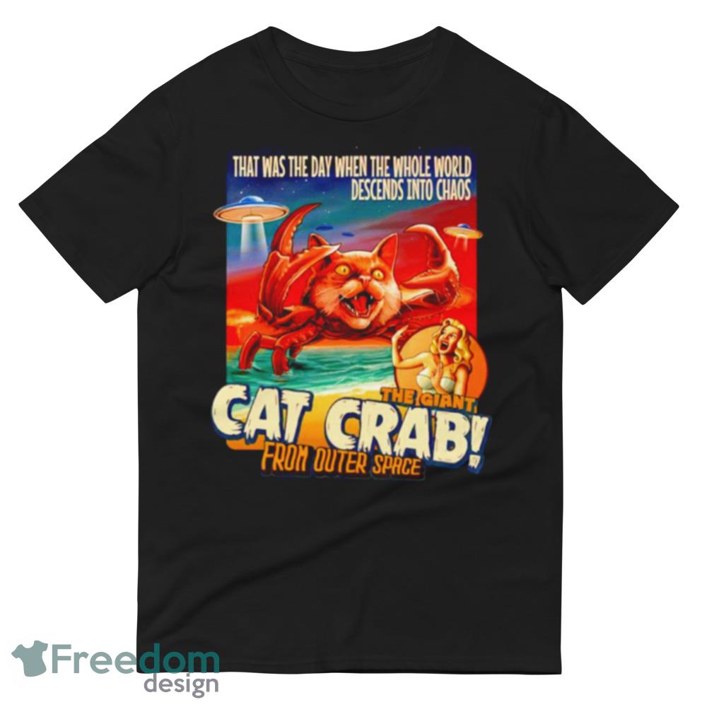 The giant cat crab from outer space Design Black T Shirt image The giant cat crab from outer space Design Black T Shirt - 980 Lightweight Fashion Short Sleeve T-Shirt