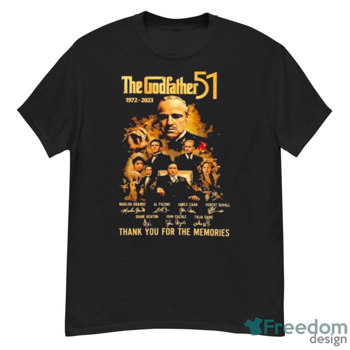 The Godfather 51 1972 2023 Thank You For The Memories Signatures Shirt - G500 Men’s Classic T-Shirt