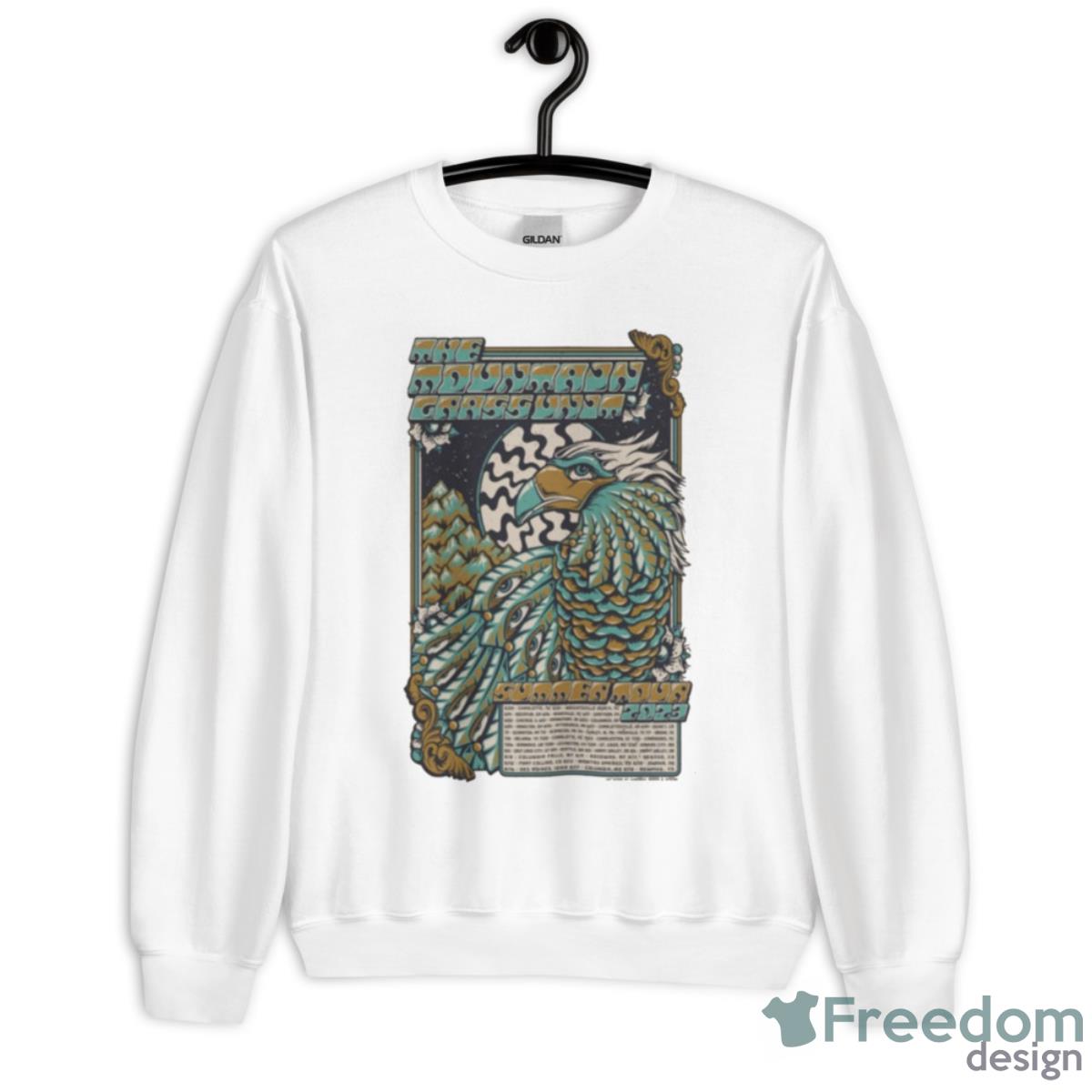 The Mountain Grass Unit 2023 Summer Poster Shirt - Unisex Heavy Blend Crewneck Sweatshirt