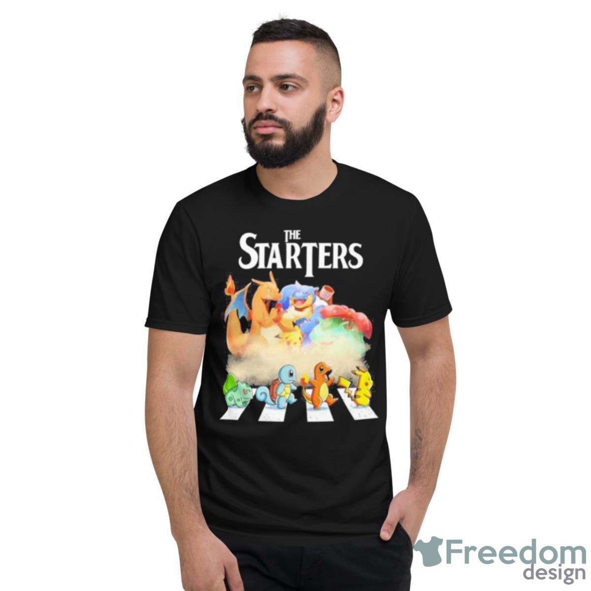 The Starters Pokemon Picachu T Shirt - Short Sleeve T-Shirt