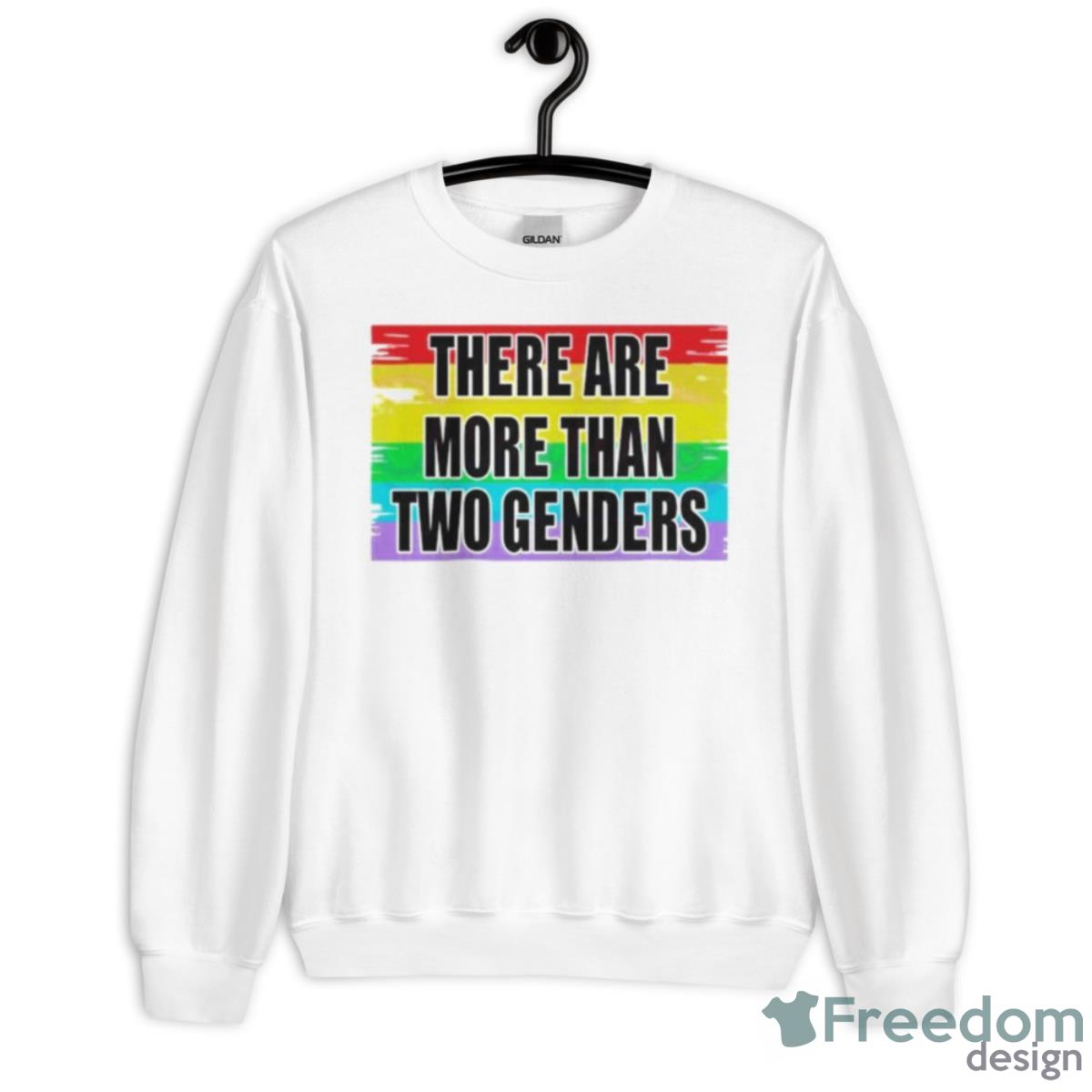 There Are More Than 2 Genders LGBT Shirt - Unisex Heavy Blend Crewneck Sweatshirt