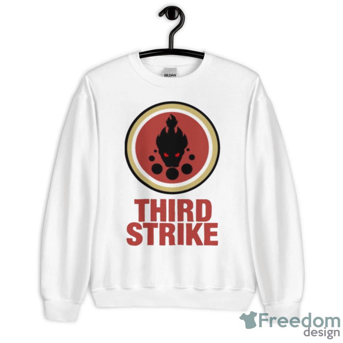 Third Strikes Parody Logo Lucky Strike Shirt - Unisex Heavy Blend Crewneck Sweatshirt