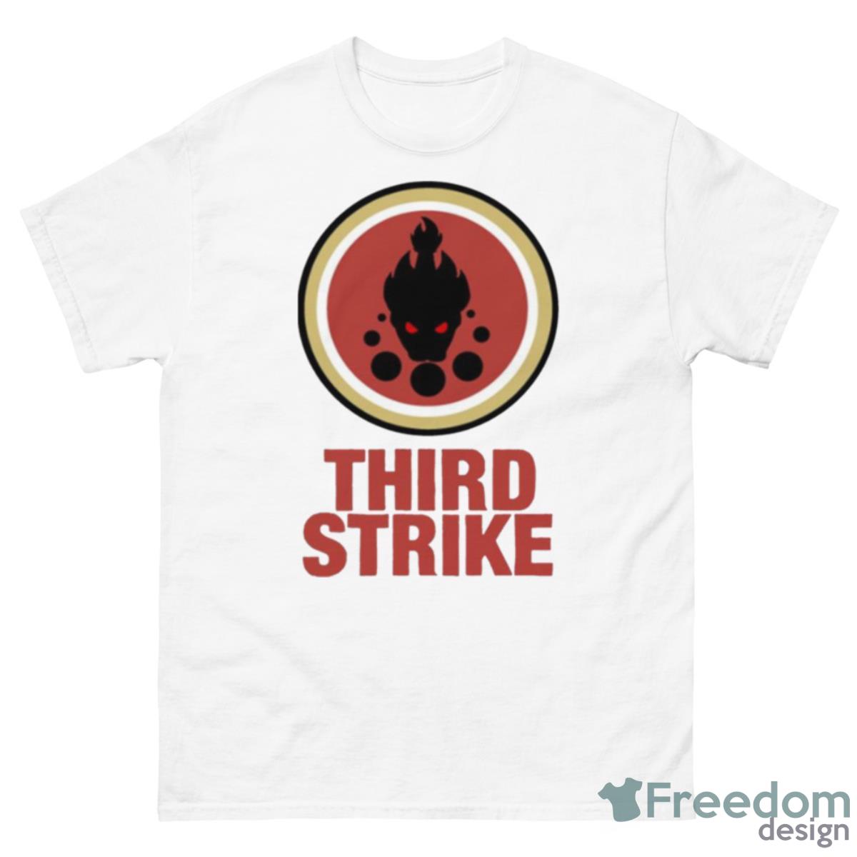 Third Strikes Parody Logo Lucky Strike Shirt - 500 Men’s Classic Tee Gildan