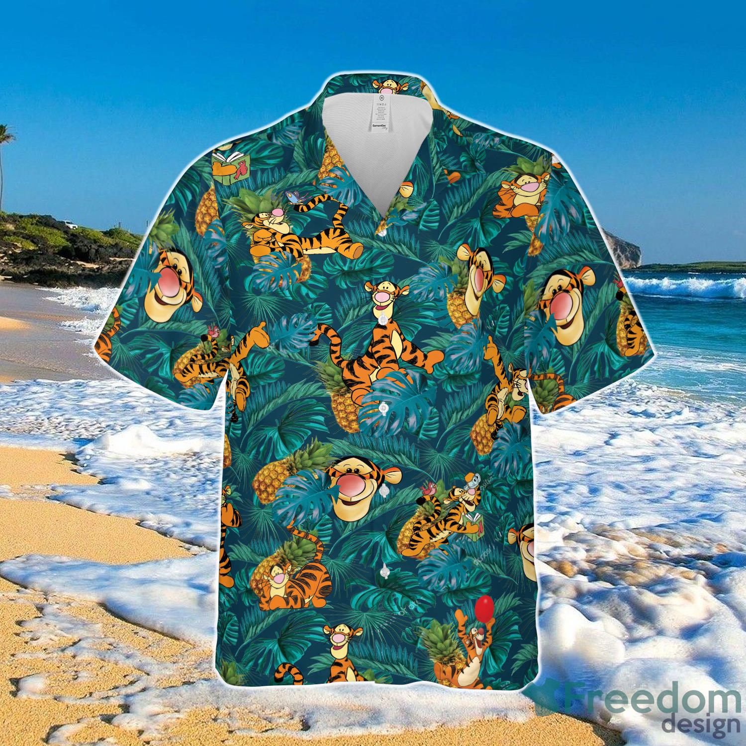 Tigger Pineapple Hawaii Shirt Winnie The Pooh Aloha Shirt Product Photo 2