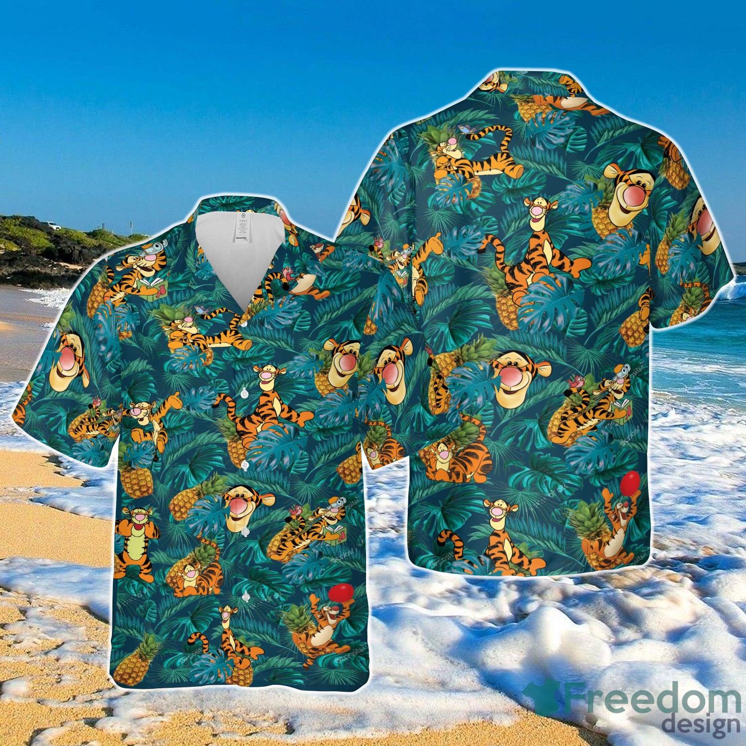 Tigger Pineapple Hawaii Shirt Winnie The Pooh Aloha Shirt Product Photo 1