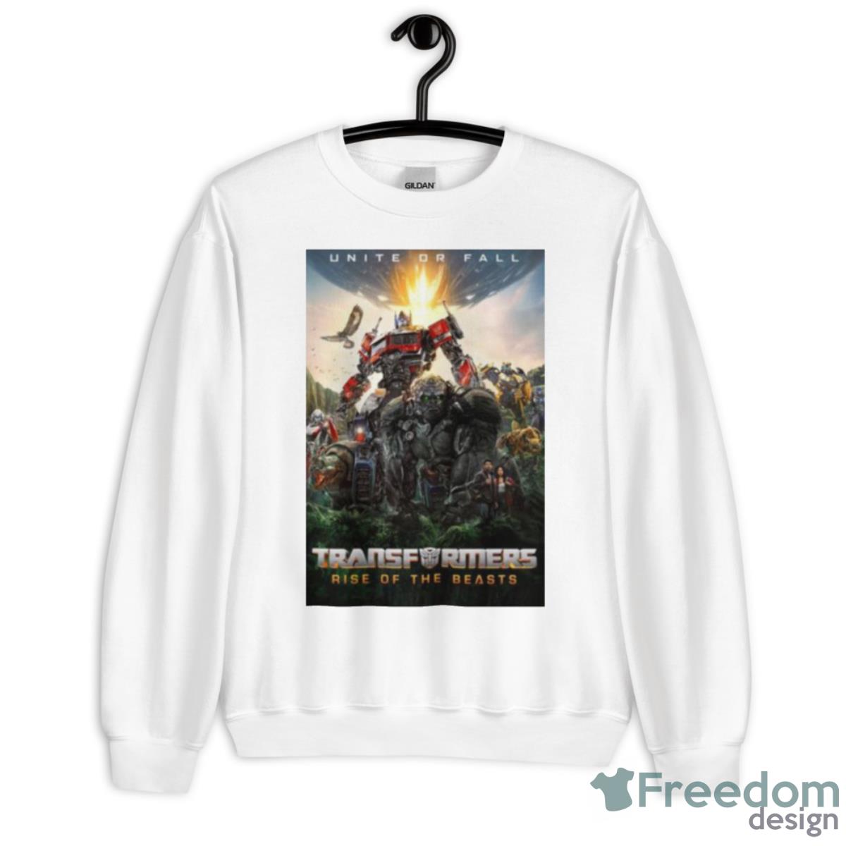 Transformers Rise Of The Beasts Poster 2023 Shirt - Unisex Heavy Blend Crewneck Sweatshirt