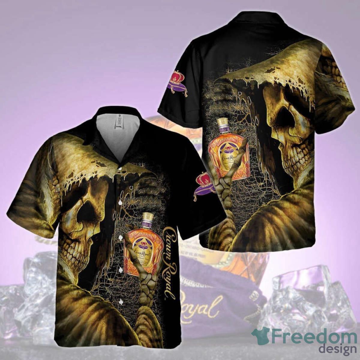 Trending Aloha Shirt For Men Women Skull Crown Royal Death Hawaiian Shirt Perfect Gift Product Photo 1