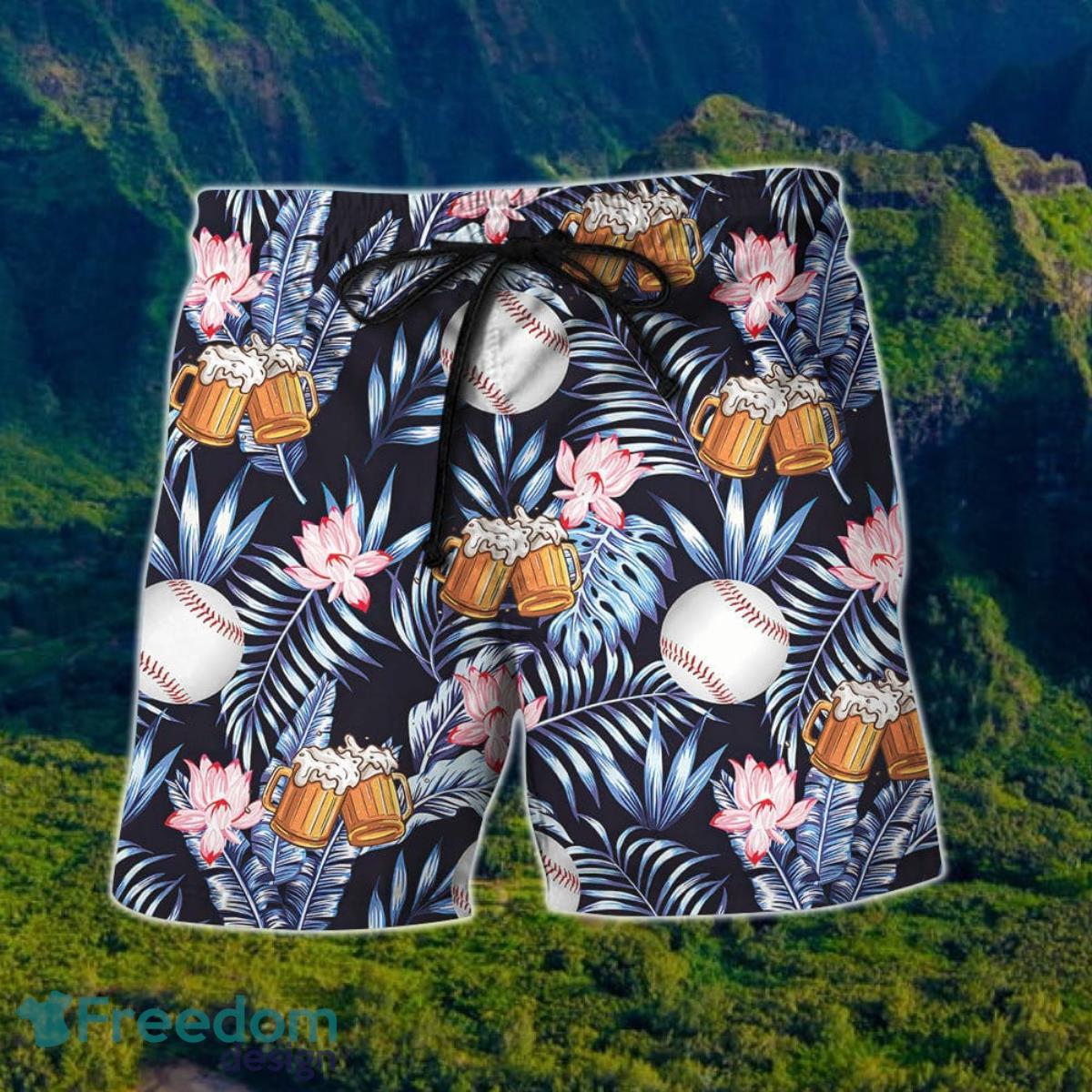 Tropical Hawaiian Shirt And Short For Men And Women Product Photo 2