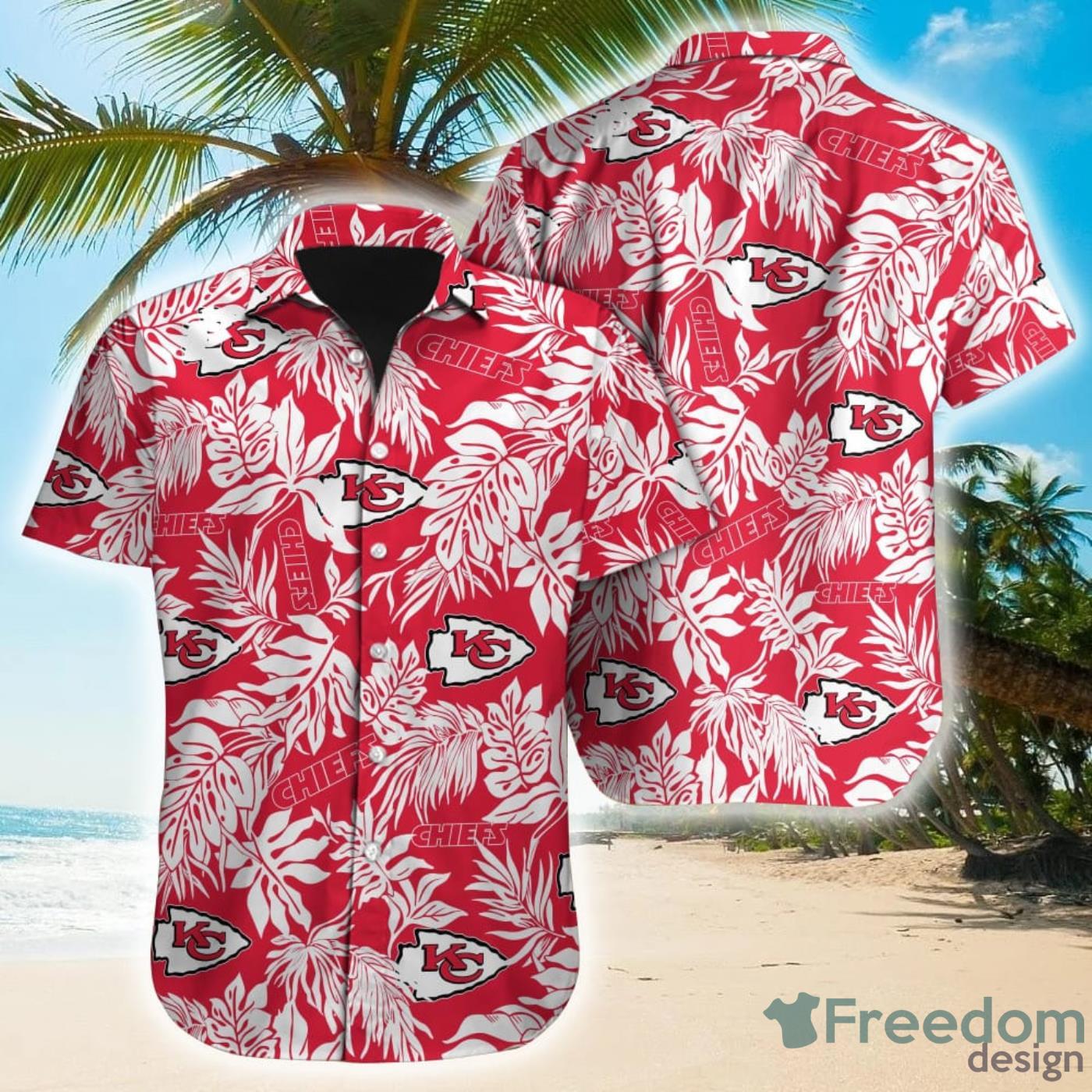 NFL Kansas City Chiefs Aloha Tropical Hawaiian Shirt - Freedomdesign