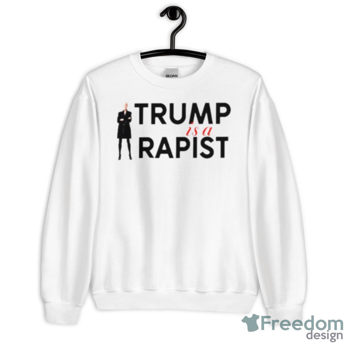 Trump Is A Rapist Shirt - Unisex Heavy Blend Crewneck Sweatshirt