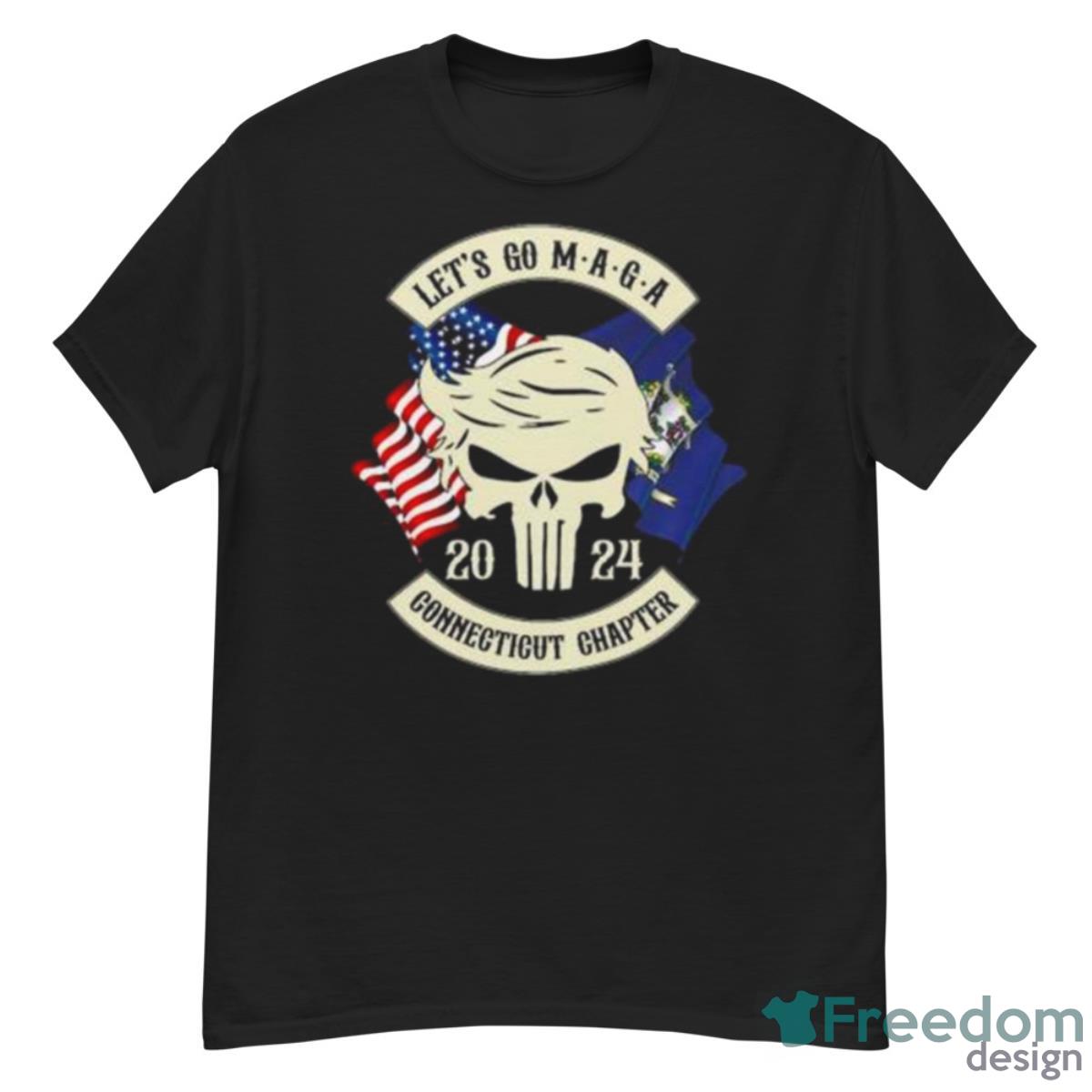 Trump Skull Let’s Go Maga 2023 Connecticut Chapter Shirt - G500 Men’s Classic T-Shirt