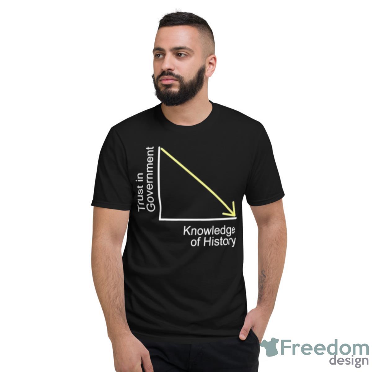 Trust In Government Knowledge Of History Libertarian Freedom T Shirt - Short Sleeve T-Shirt