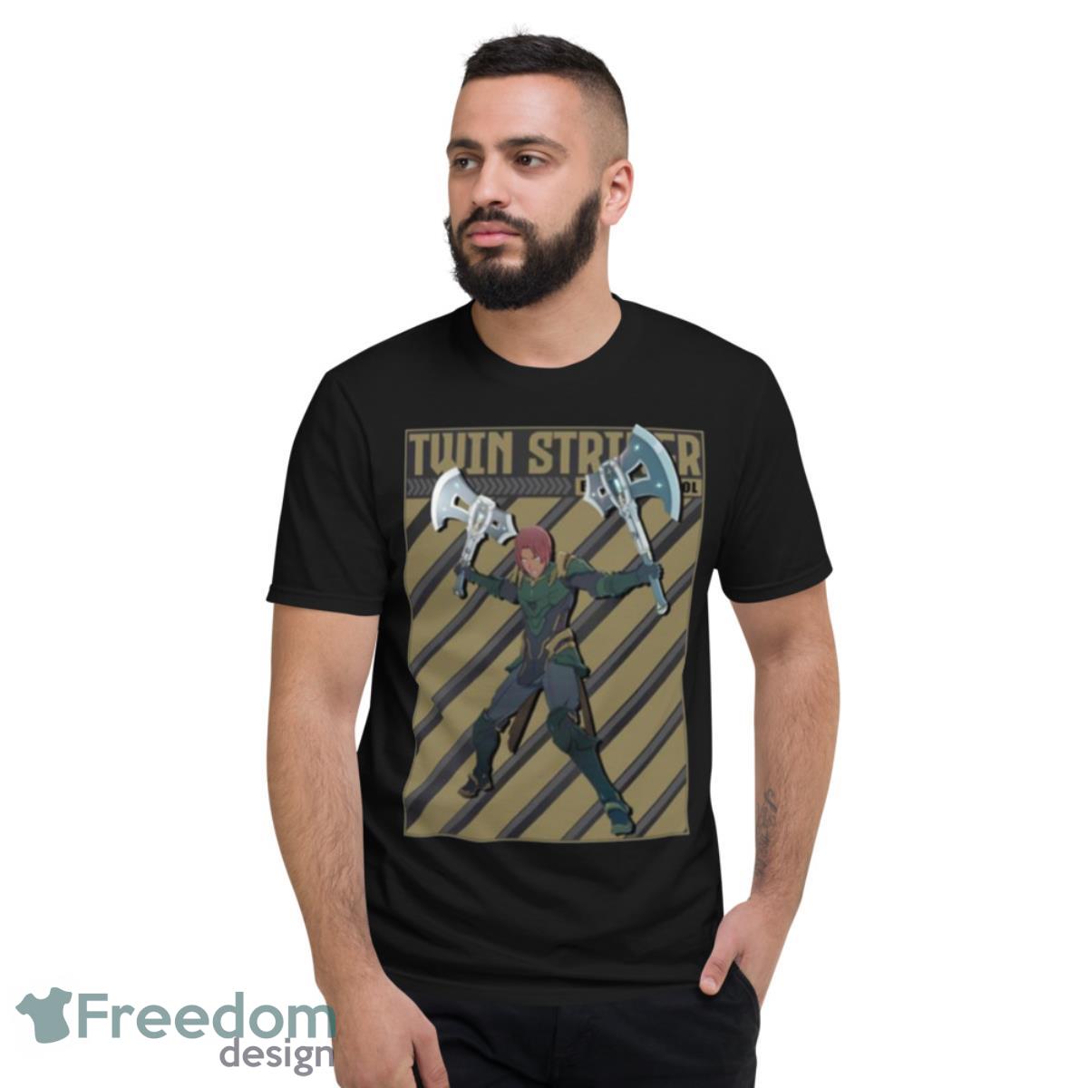 Twin Striker Graphic Anime Shirt - Short Sleeve T-Shirt