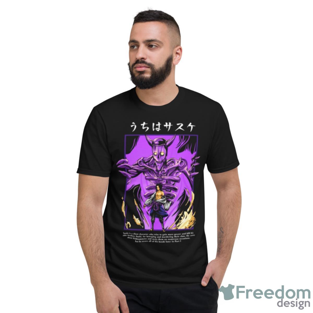 Uchiha Sasuke Fire Susanoo Naruto Shippuden Shirt - Short Sleeve T-Shirt