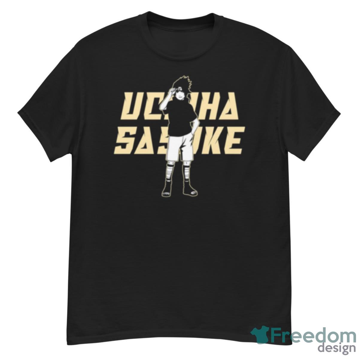 Uchiha Sasuke Logo Text Art Naruto Shippuden Shirt - G500 Men’s Classic T-Shirt