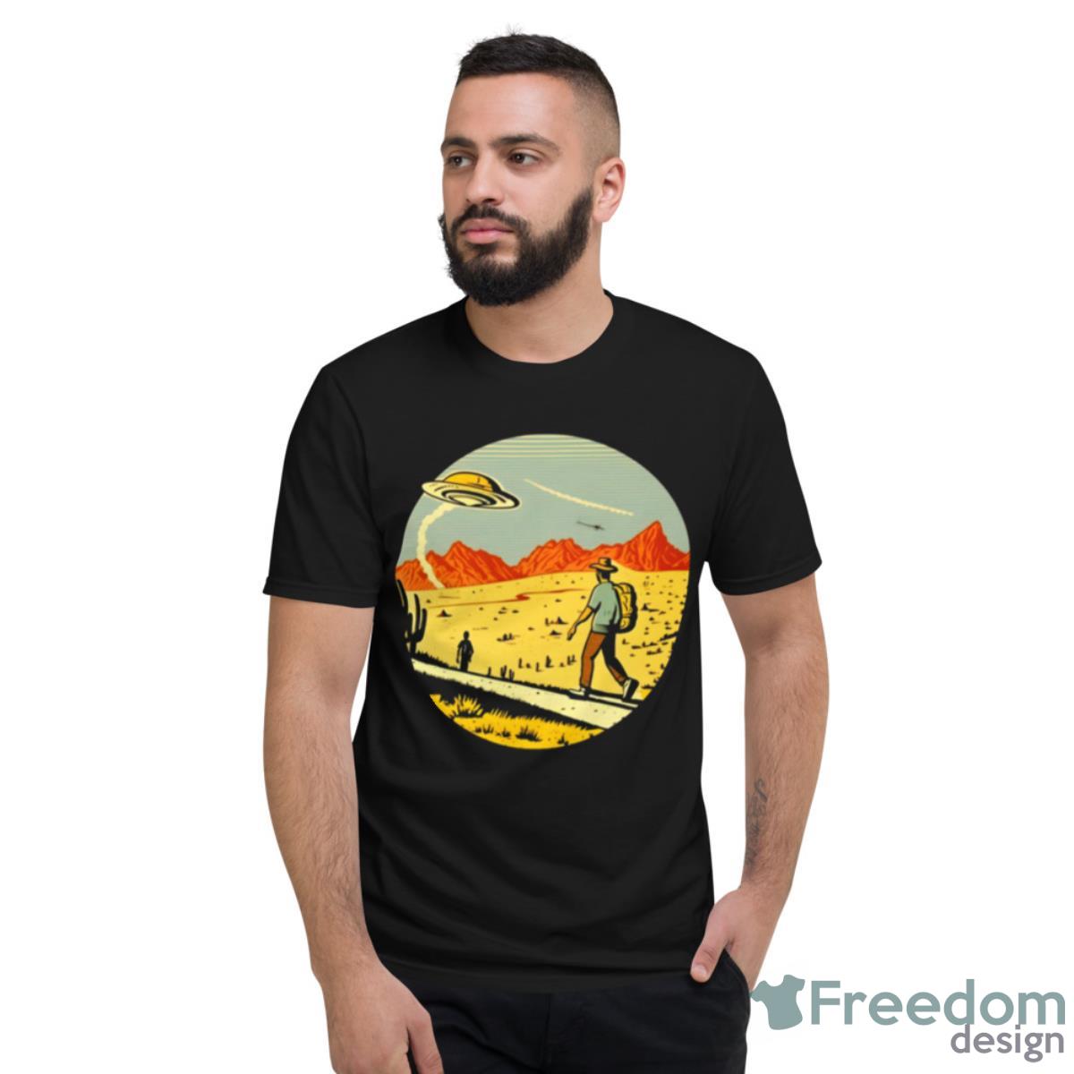 Ufo Abduction Vintage Ufology Shirt - Short Sleeve T-Shirt