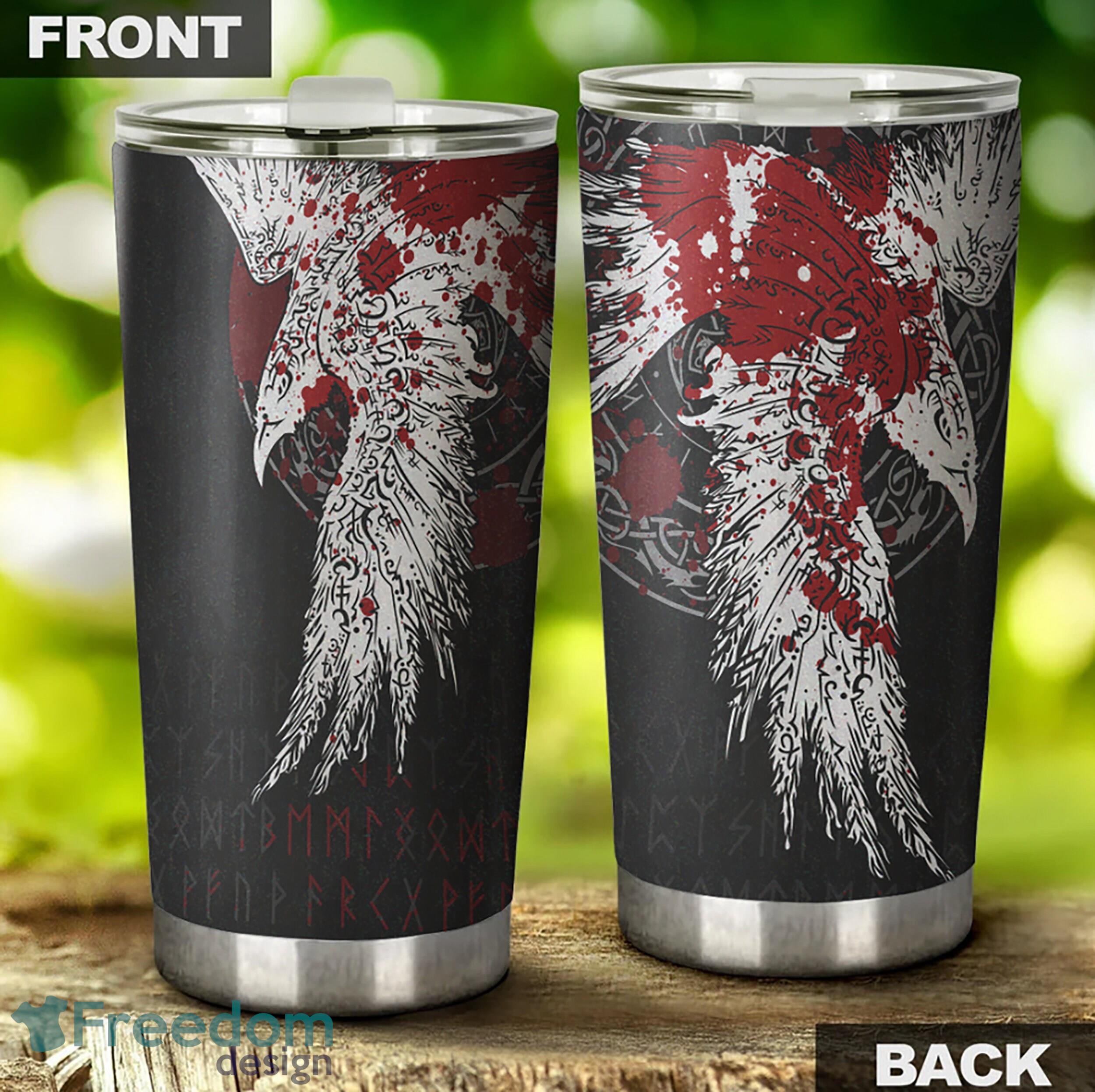 Viking Gift for Viking Lovers Stainless Steel Tumbler Unique For Him Custom Name Tumbler Gift - Custom 3D Viking Gift for Viking Lovers Stainless Steel Tumbler - Unique Tumbler - Birthday Gift - Gift For Him - Custom Name Tumbler Gift_4