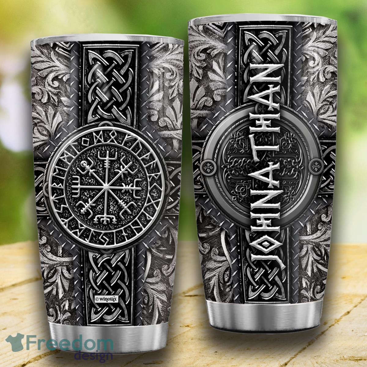 Viking Gifts For Men Stainless Steel Mug Travel Tumbler Unique For Him Custom Name Tumbler Gift - Custom Viking Gifts For Men Stainless Steel Mug Travel Tumbler - Unique Tumbler - Birthday Gift - Gift For Him - Custom Name Tumbler Gift_2