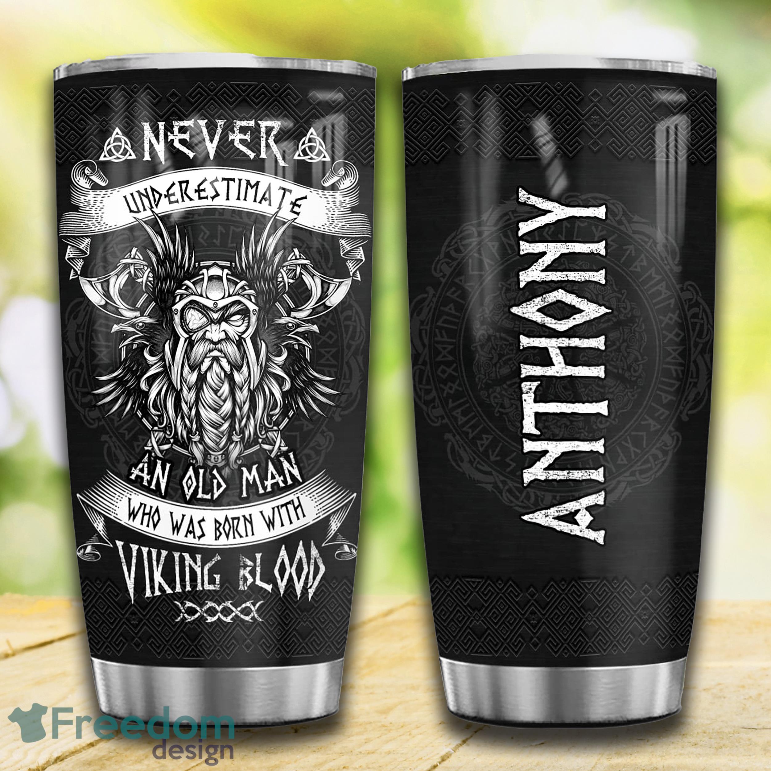 Vikings Celtic Stainless Steel Tumbler Unique For Him Custom Name Tumbler Gift - Custom 3D Vikings Celtic Stainless Steel Tumbler - Unique Tumbler - Birthday Gift - Gift For Him - Custom Name Tumbler Gift_4