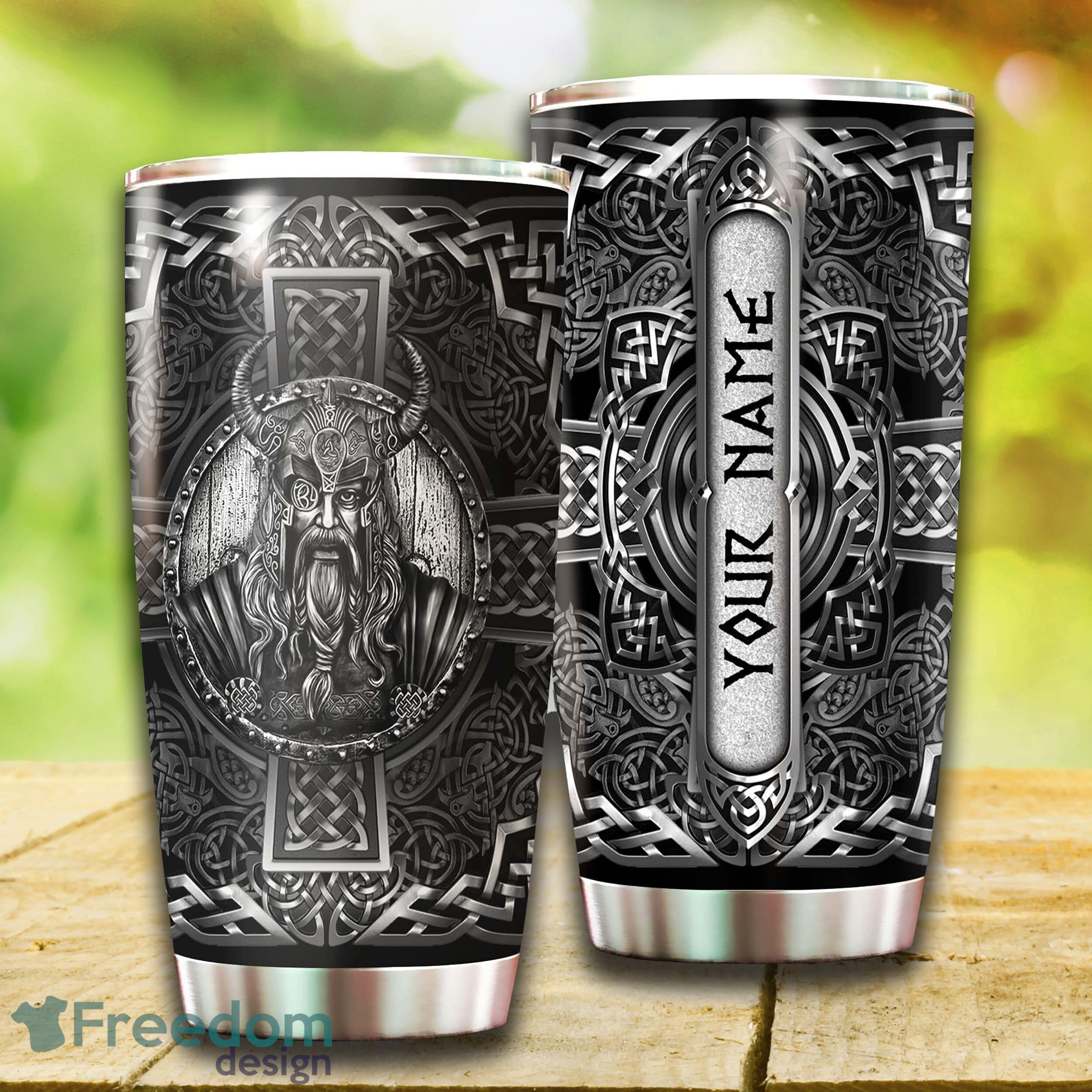 Vikings Lover Gift Stainless Steel Tumbler Unique For Him Custom Name Tumbler Gift - Custom 3D Vikings Lover Gift Stainless Steel Tumbler - Unique Tumbler - Birthday Gift - Gift For Him - Custom Name Tumbler Gift_3