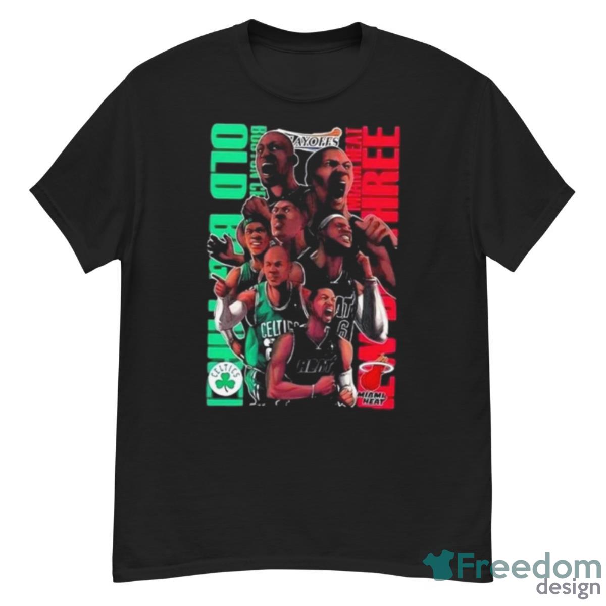 Vintage NBA Playoffs 2023 MiamI Heat And Boston Celtics Eastern Conference Shirt - G500 Men’s Classic T-Shirt