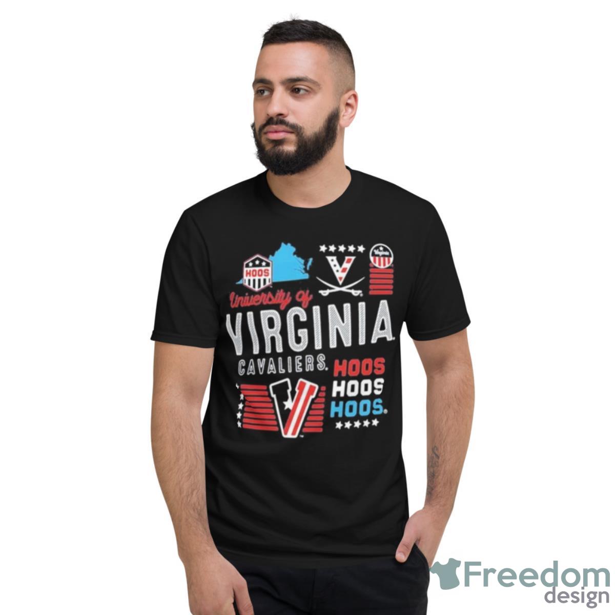 Virginia Cavaliers Red White Hoo T Shirt - Short Sleeve T-Shirt