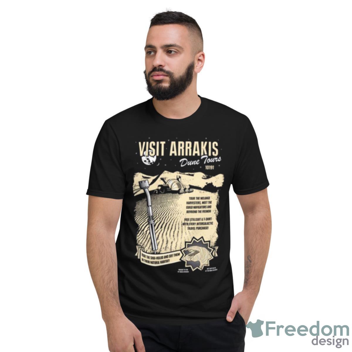 Visit Arrakis Graphic Dune Movie Shirt - Short Sleeve T-Shirt