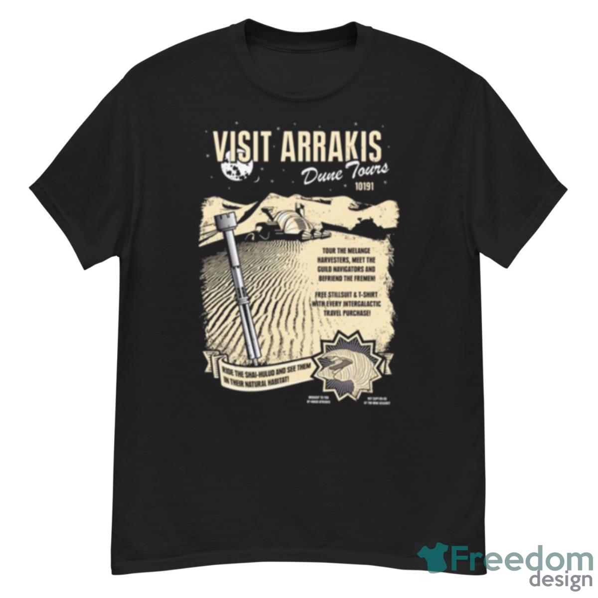 Visit Arrakis Graphic Dune Movie Shirt - G500 Men’s Classic T-Shirt