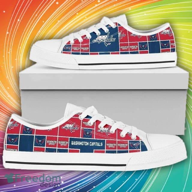 Washington Capitals NHL Hockey 1 Low Top Sneakers Low Top Shoes Men And Women For Fans - Washington Capitals NHL Hockey 1 Low Top Sneakers Low Top Shoes LT0278_1