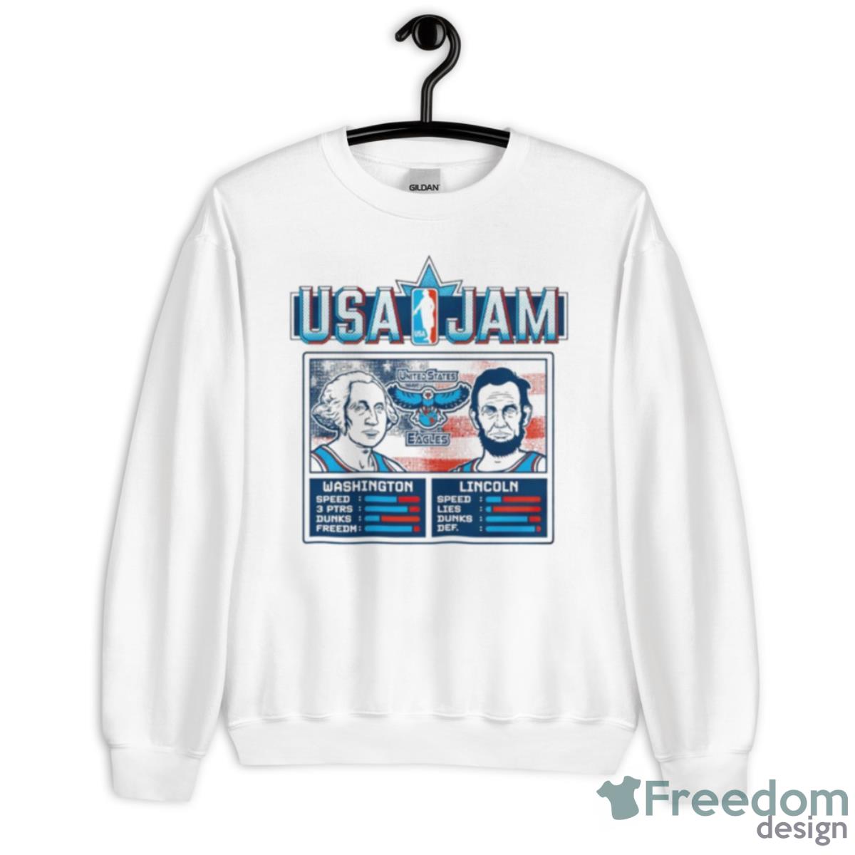 Washington Lincoln USA Jam United States Eagles Shirt - Unisex Heavy Blend Crewneck Sweatshirt