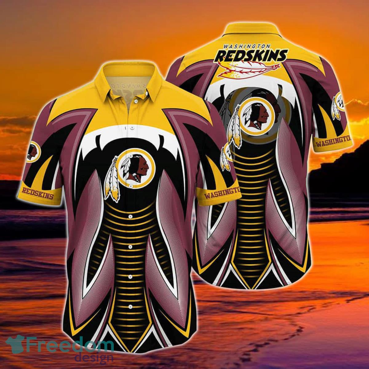 Washington Redskins NFL Hawaiian Shirt Summer Short Sleeve Button Down Shirt Gift For Best Fans Product Photo 1