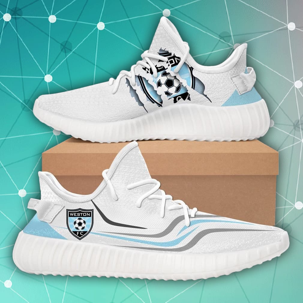 Weston Fc Usl League Yeezy Customize Sneakers Sport Teams Top Branding Trends Gift For Fans Shoes Yeezy Sneakers - 150523-182033