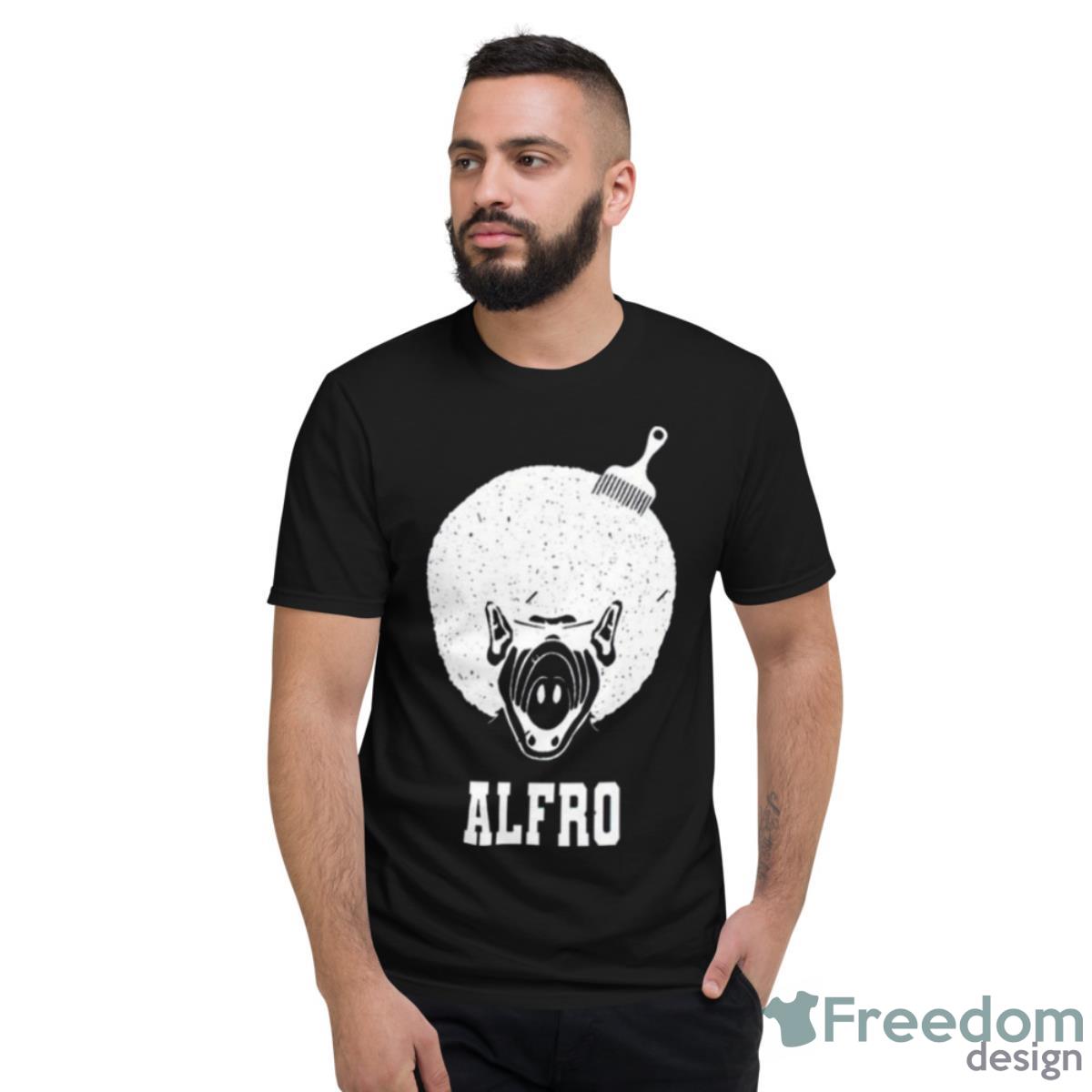 White Art Gordon Alf Alien Life Form Afro Alf Shirt - Short Sleeve T-Shirt