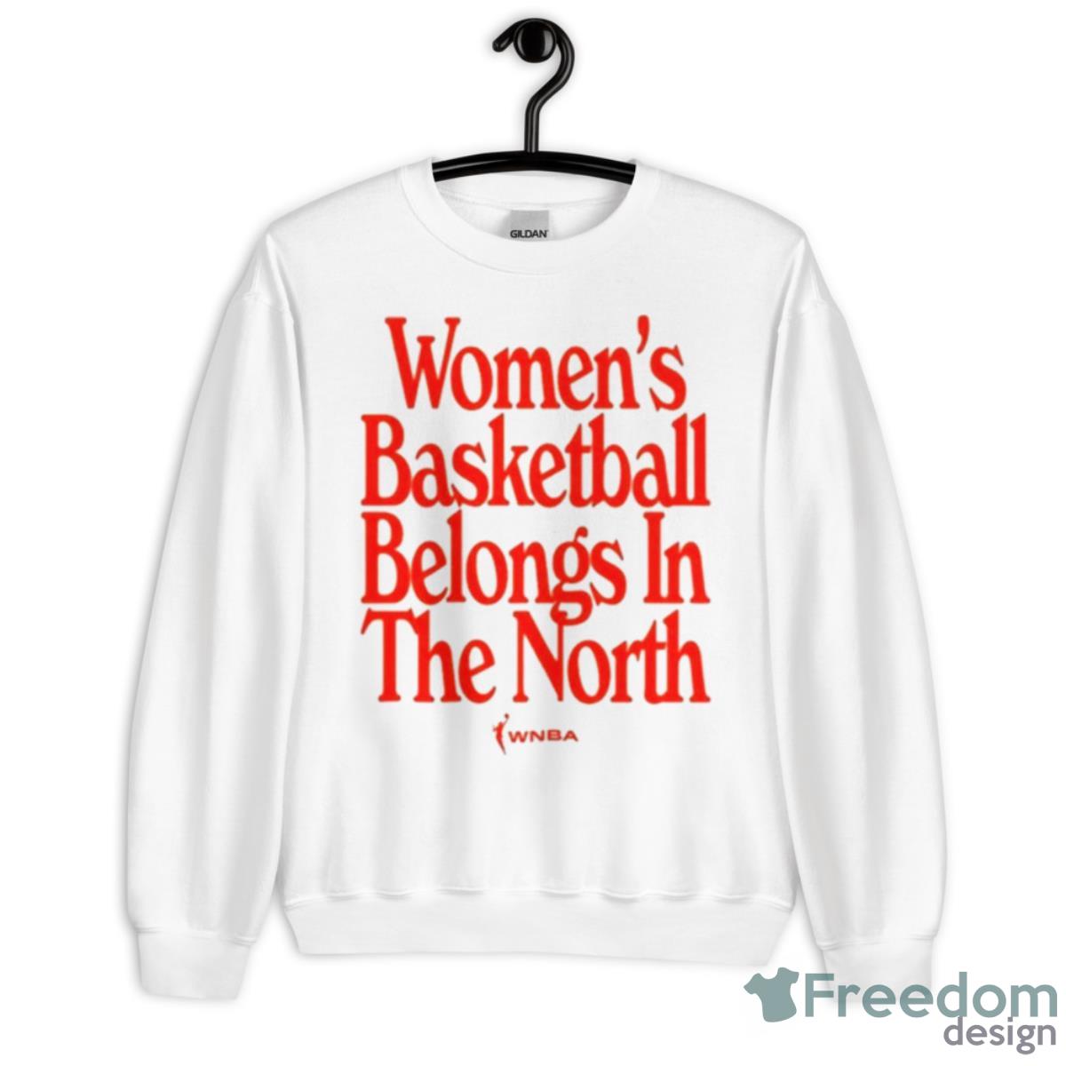 WoBasketball Belongs In The North 2023 Shirt - Unisex Heavy Blend Crewneck Sweatshirt