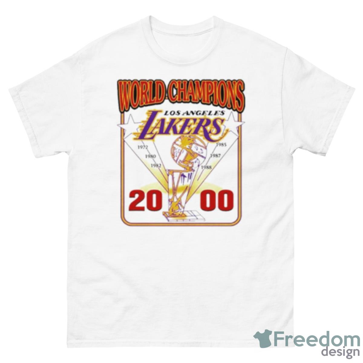 World Champions Los Angeles Lakers Shirt - 500 Men’s Classic Tee Gildan